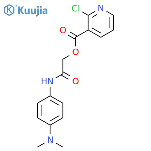 {[4-(Dimethylamino)phenyl]carbamoyl}methyl 2-chloropyridine-3-carboxylate structure