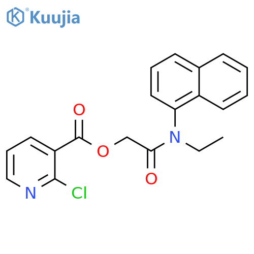 2-(Ethyl-1-naphthalenylamino)-2-oxoethyl 2-chloro-3-pyridinecarboxylate structure