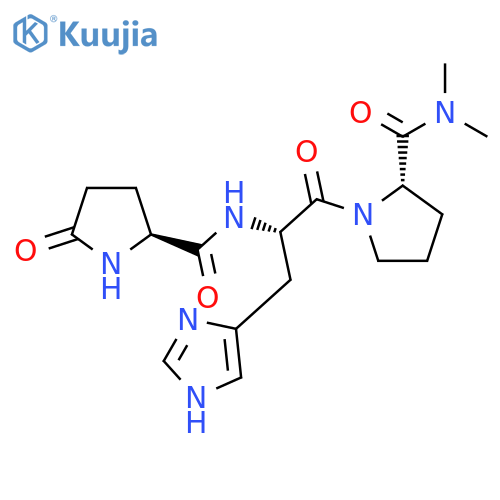 L-Prolinamide,5-oxo-L-prolyl-L-histidyl-N,N-dimethyl- (9CI) structure