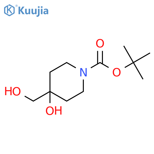 Tert-Butyl 4-hydroxy-4-(hydroxymethyl)piperidine-1-carboxylate structure