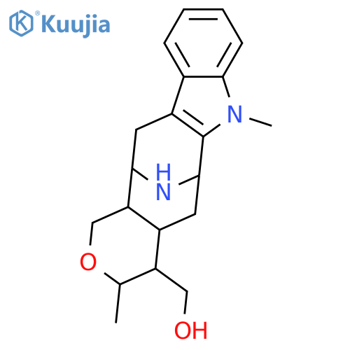6,13-Iminopyrano[3',4':5,6]cyclooct[1,2-b]indole-4-methanol, 1,3,4,4a,5,6,7,12,13,13a-decahydro-3,7-dimethyl-, [3S-(3α,4β,4aα,6β,13β,13aα)]- (9CI) structure
