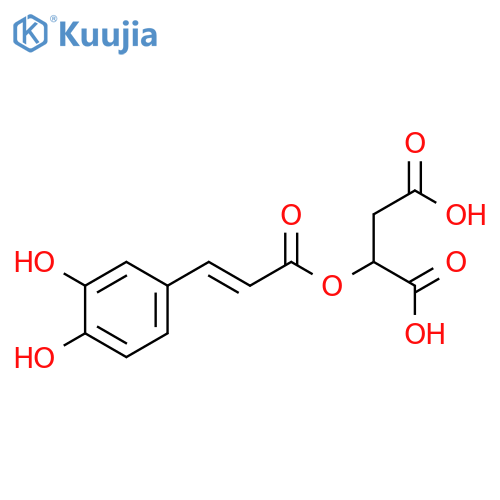Butanedioic acid,2-[[3-(3,4-dihydroxyphenyl)-1-oxo-2-propen-1-yl]oxy]- structure