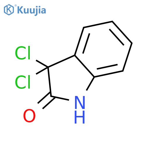 3,3-Dichloro-1,3-dihydro-2H-indol-2-one structure