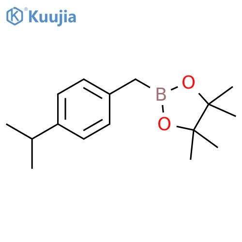 1,3,2-Dioxaborolane,4,4,5,5-tetramethyl-2-[[4-(1-methylethyl)phenyl]methyl]- structure