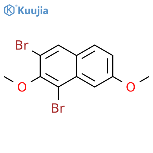 Naphthalene, dibromo-2,7-dimethoxy- structure