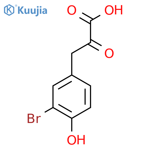 3-(3-bromo-4-hydroxyphenyl)-2-oxopropanoic acid structure