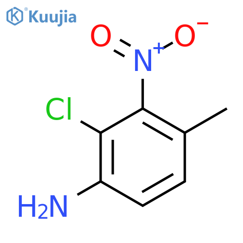 2-Chloro-4-methyl-3-nitroaniline structure