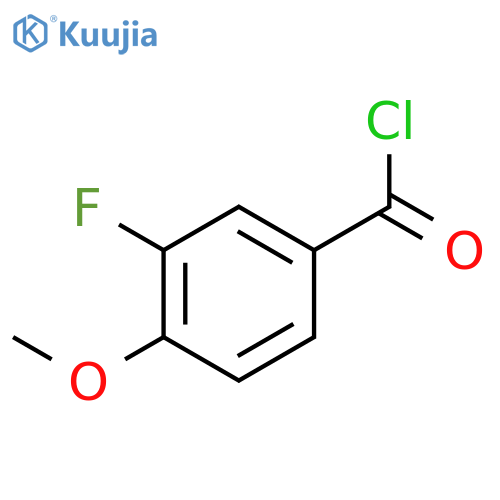 3-Fluoro-4-methoxybenzoyl chloride structure