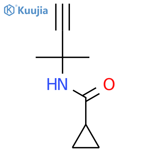 cyclopropanecarboxamide, n-(1,1-dimethyl-2-propynyl)- (9ci) structure