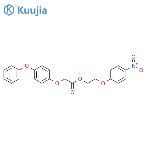 2-(4-nitrophenoxy)ethyl 2-(4-phenoxyphenoxy)acetate structure