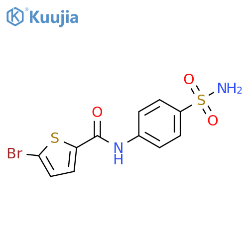5-bromo-N-(4-sulfamoylphenyl)thiophene-2-carboxamide structure