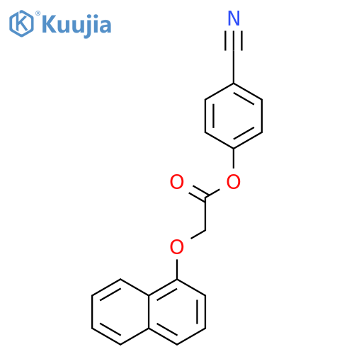 4-cyanophenyl 2-(naphthalen-1-yloxy)acetate structure