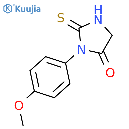 3-(4-methoxyphenyl)-2-thioxoimidazolidin-4-one structure