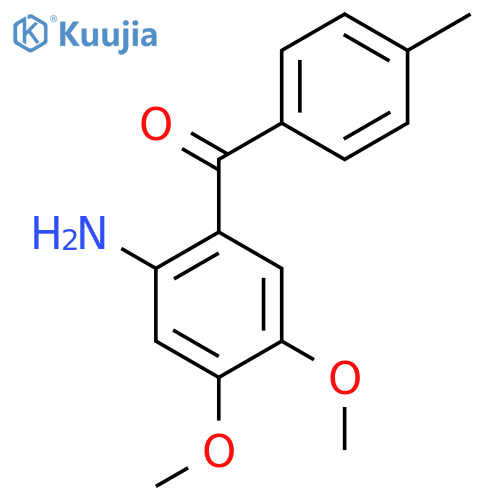 Methanone, (2-amino-4,5-dimethoxyphenyl)(4-methylphenyl)- structure