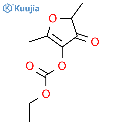 2,5-dimethyl-4-oxo-4,5-dihydrofuran-3-yl ethyl carbonate structure