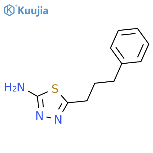 5-(3-Phenylpropyl)-1,3,4-thiadiazol-2-amine structure