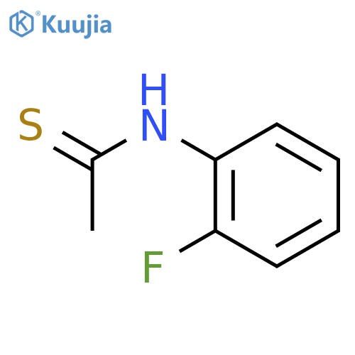N-(2-fluorophenyl)ethanethioamide structure
