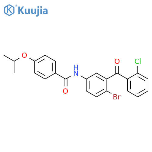 N-4-bromo-3-(2-chlorobenzoyl)phenyl-4-(propan-2-yloxy)benzamide structure