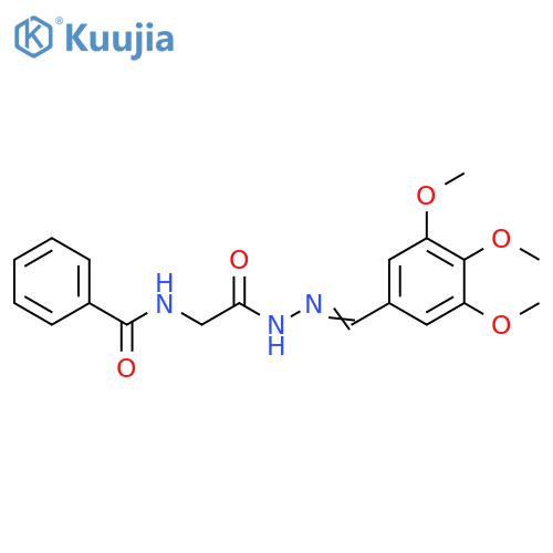 N-({N'-[(1E)-(3,4,5-trimethoxyphenyl)methylidene]hydrazinecarbonyl}methyl)benzamide structure