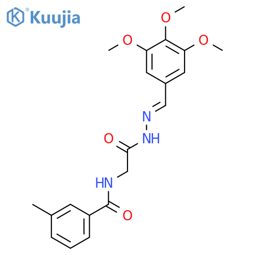 3-methyl-N-({N'-(1E)-(3,4,5-trimethoxyphenyl)methylidenehydrazinecarbonyl}methyl)benzamide structure