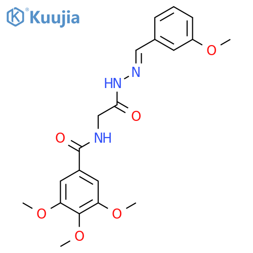3,4,5-trimethoxy-N-({N'-(1E)-(3-methoxyphenyl)methylidenehydrazinecarbonyl}methyl)benzamide structure