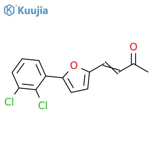 (3E)-4-[5-(2,3-dichlorophenyl)furan-2-yl]but-3-en-2-one structure