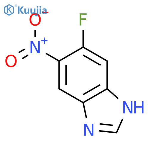 1H-Benzimidazole,6-fluoro-5-nitro- structure