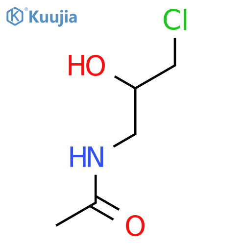 N-(3-Chloro-2-hydroxypropyl)acetamide structure
