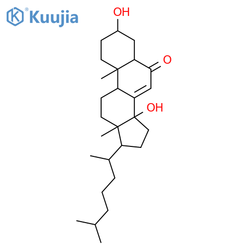 Cholest-7-en-6-one,3,14-dihydroxy-, (3b,5b)- structure