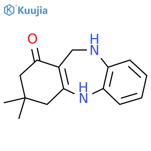 3,3-dimethyl-2,3,4,5,10,11-hexahydro-1H-dibenzo[b,e][1,4]diazepin-1-one structure