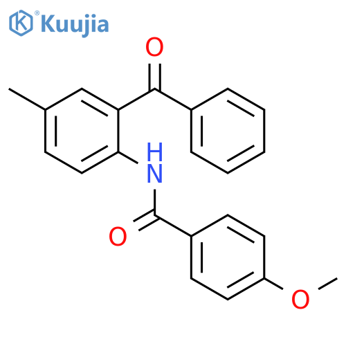 N-(2-benzoyl-4-methylphenyl)-4-methoxybenzamide structure