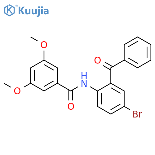 N-(2-benzoyl-4-bromophenyl)-3,5-dimethoxybenzamide structure