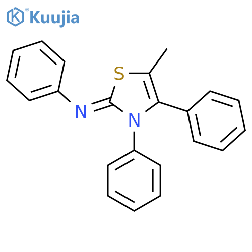 (2E)-5-methyl-N,3,4-triphenyl-2,3-dihydro-1,3-thiazol-2-imine structure