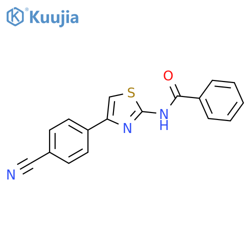 N-4-(4-cyanophenyl)-1,3-thiazol-2-ylbenzamide structure