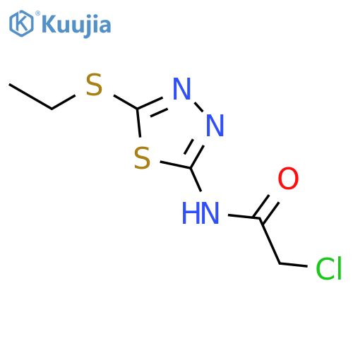 2-Chloro-N-5-(ethylthio)-1,3,4-thiadiazol-2-ylacetamide structure