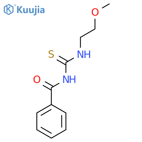 1-benzoyl-3-(2-methoxyethyl)thiourea structure