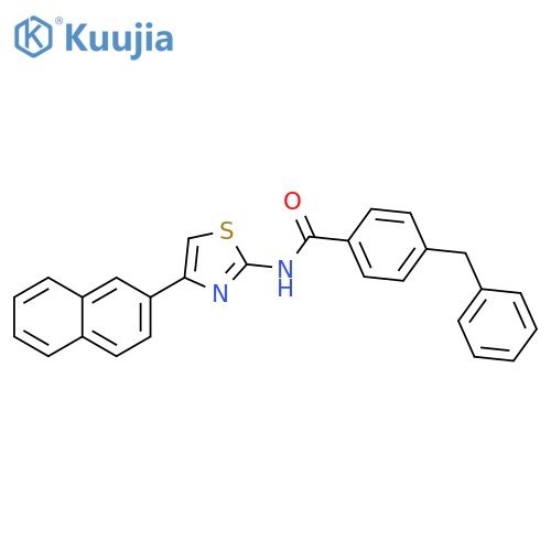 4-benzyl-N-4-(naphthalen-2-yl)-1,3-thiazol-2-ylbenzamide structure