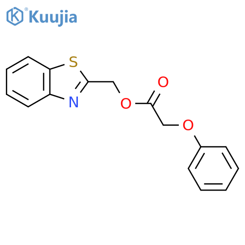(1,3-benzothiazol-2-yl)methyl 2-phenoxyacetate structure