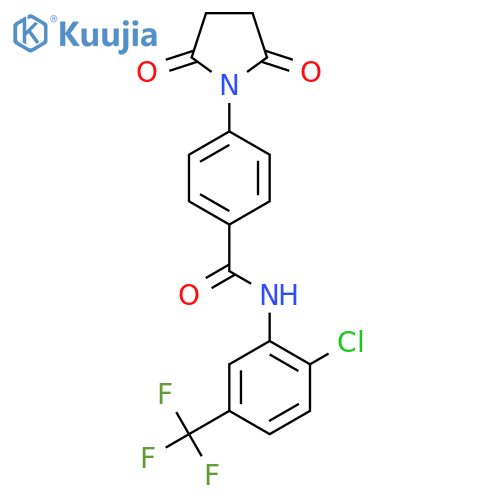 N-2-chloro-5-(trifluoromethyl)phenyl-4-(2,5-dioxopyrrolidin-1-yl)benzamide structure