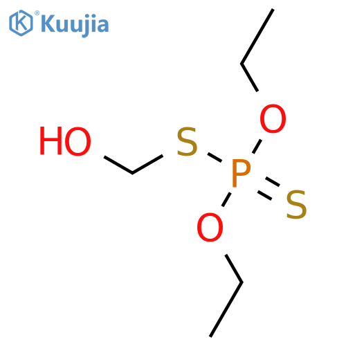 Phosphorodithioic acid, O,O-diethyl S-(hydroxymethyl) ester structure
