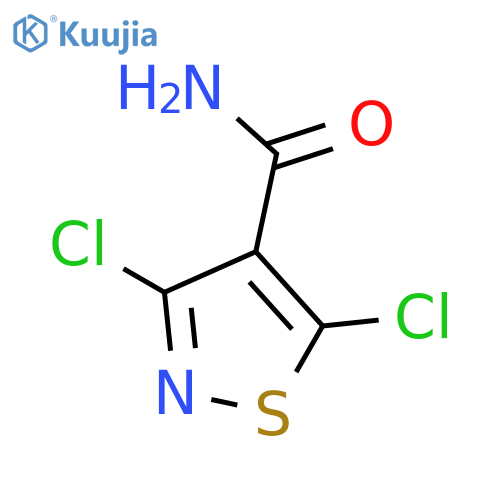 3,5-dichloro-1,2-thiazole-4-carboxamide structure