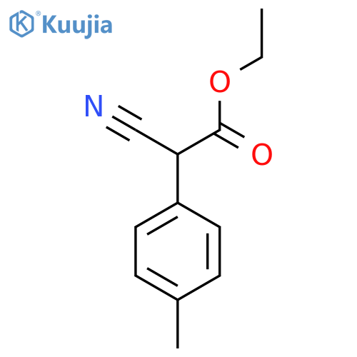 Ethyl 2-cyano-2-(4-methylphenyl)acetate structure