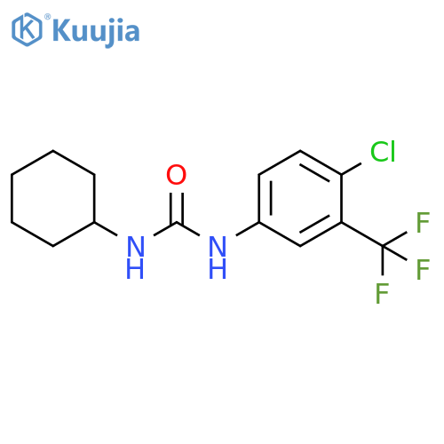 3-4-chloro-3-(trifluoromethyl)phenyl-1-cyclohexylurea structure