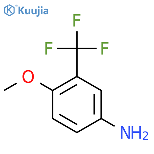 4-Methoxy-3-(trifluoromethyl)aniline structure