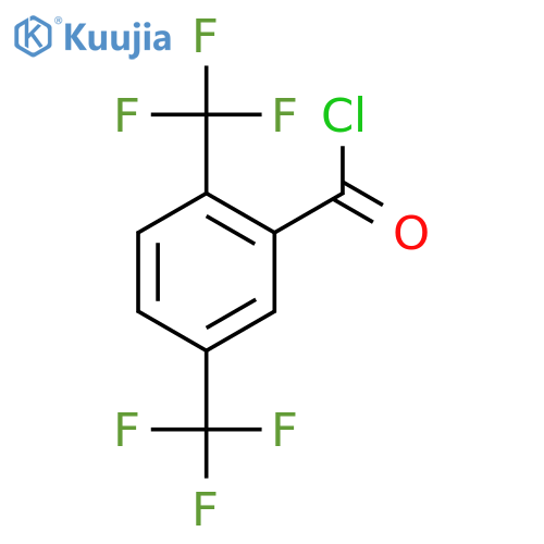 2,5-bis(trifluoromethyl)benzoyl chloride structure