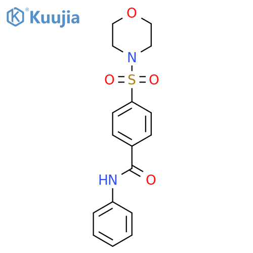 4-(morpholine-4-sulfonyl)-N-phenylbenzamide structure
