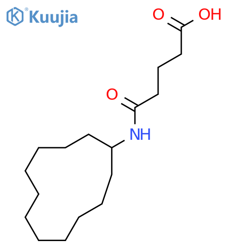5-(Cyclododecylamino)-5-oxopentanoic acid structure