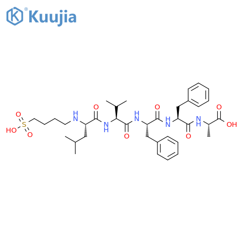 L-Alanine, N-(4-sulfobutyl)-L-leucyl-L-valyl-L-phenylalanyl-L-phenylalanyl- structure