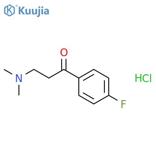 1-Propanone,3-(dimethylamino)-1-(4-fluorophenyl)-, hydrochloride (1:1) structure
