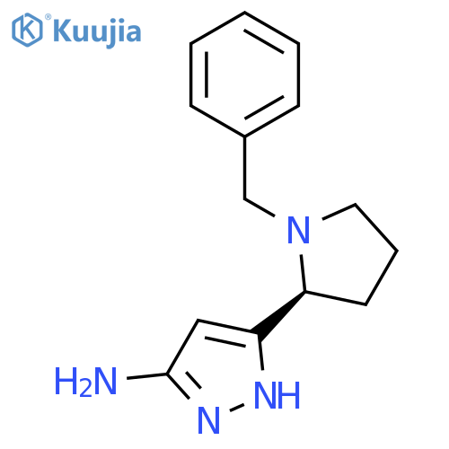 5-(1-benzylpyrrolidin-2-yl)-1H-pyrazol-3-amine structure